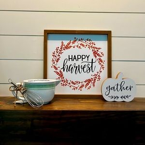 NWT Fall Decor Bundle - Pumpkin Spice. Harvest. Gather.